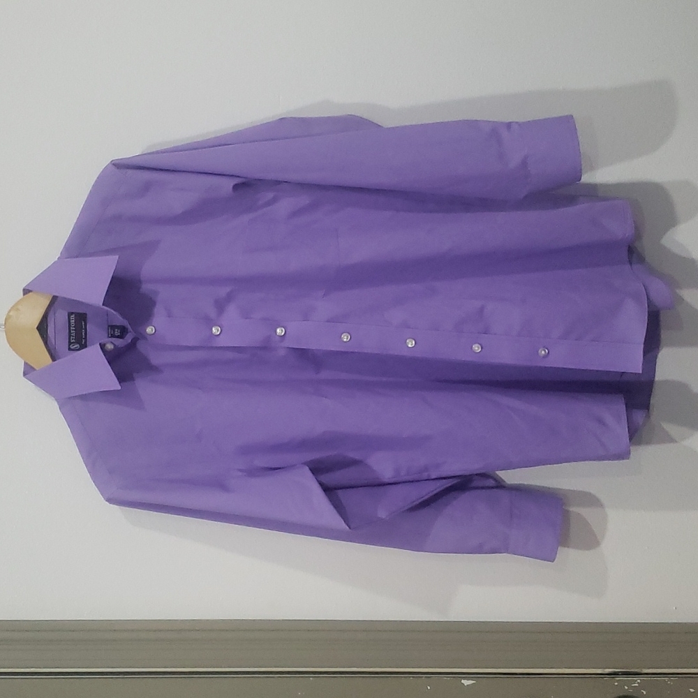 Lavender button shirt